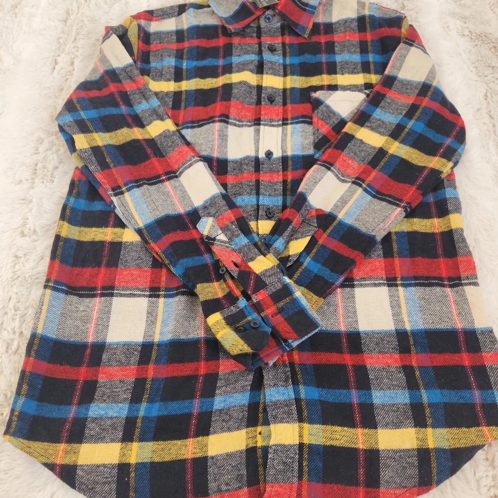 Tailor Vintage Multicolor Plaid Button Down Casual Shirt Size M. - Picture 9 of 9